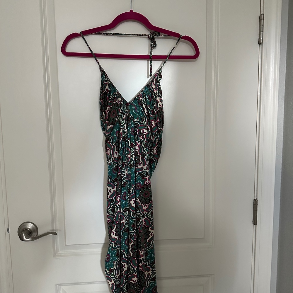 T-BAGS LOS ANGELES - Halter Tie Maxi Dress, M